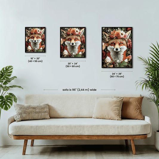Paint by numbers - Floral Fox - MyArt