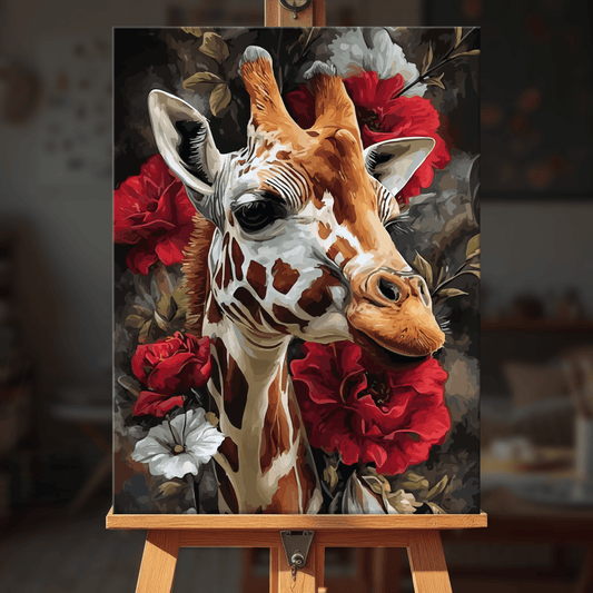 Paint by numbers - Floral Giraffe - MyArt