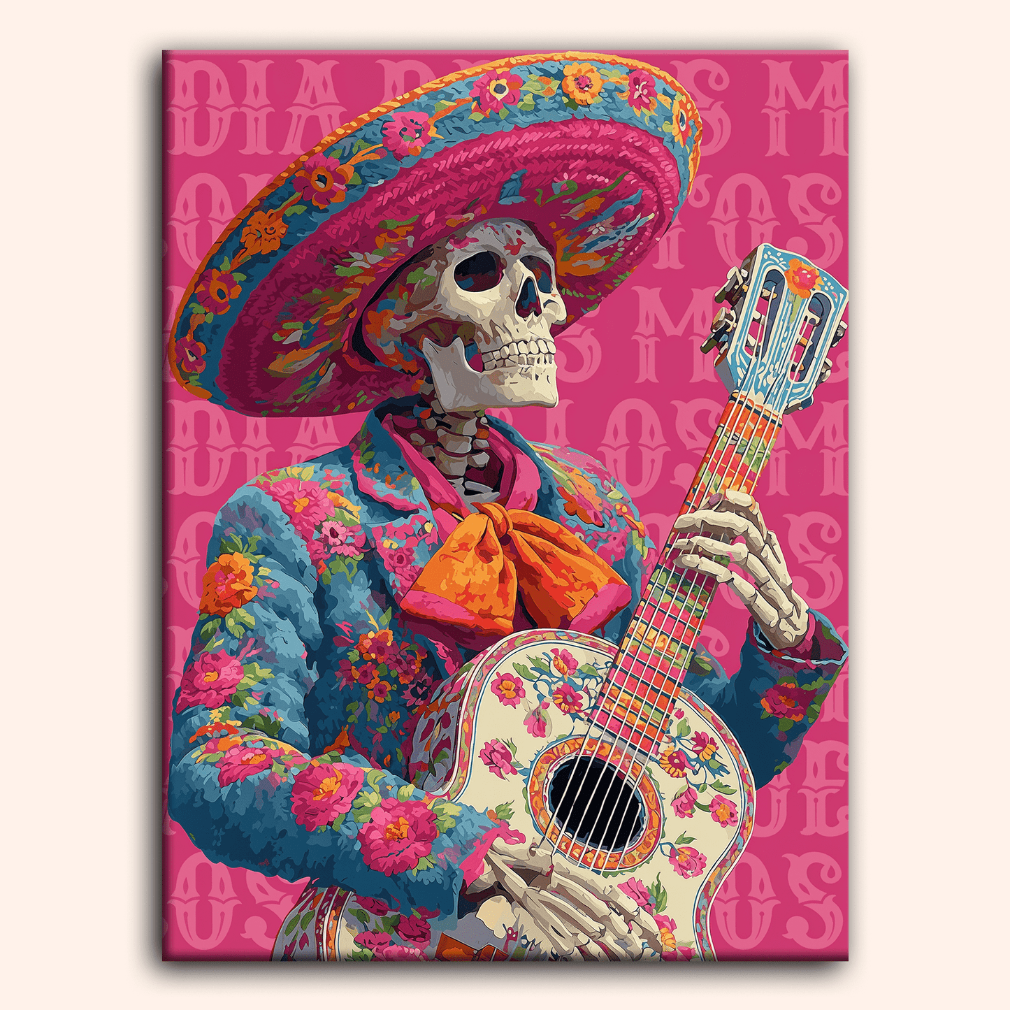 Paint by numbers - Floral Guitar - MyArt