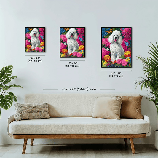 Paint by numbers - Floral Poodle - MyArt