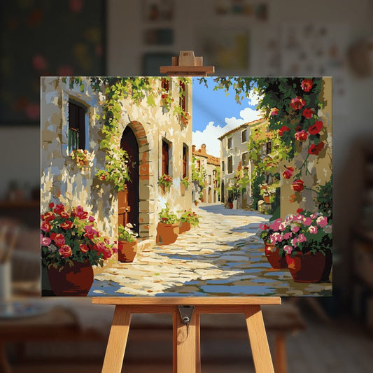 Paint by numbers - Flower Alley - MyArt