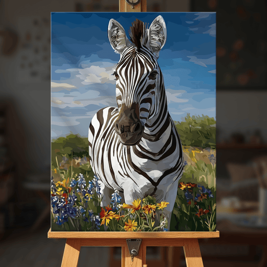 Paint by numbers - Flower Zebra - MyArt