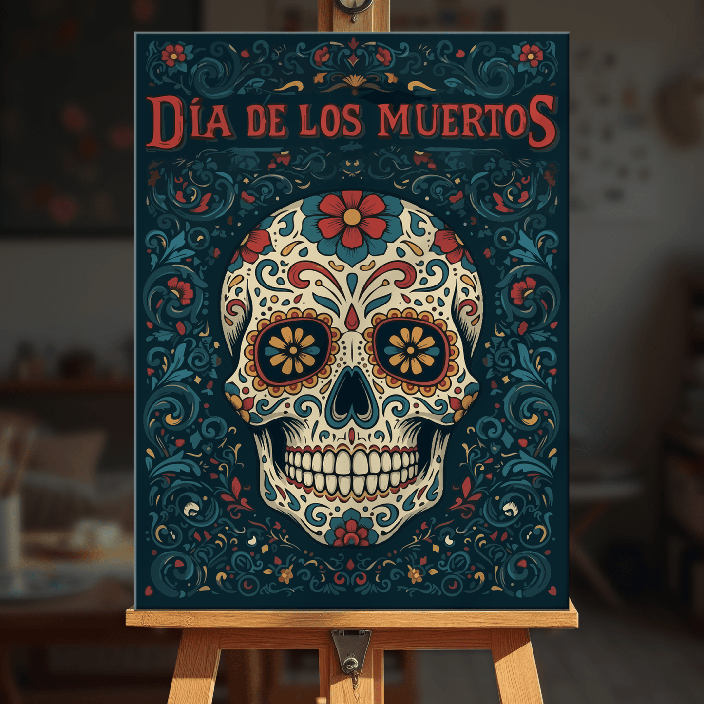 Paint by numbers - Folk Skull - MyArt