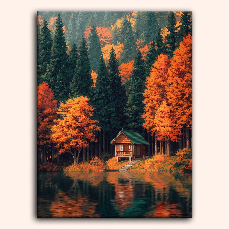 Paint by numbers - Forest Cabin - MyArt