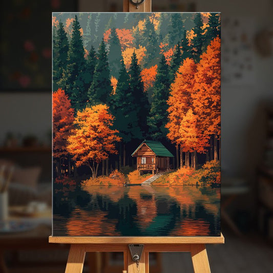 Paint by numbers - Forest Cabin - MyArt