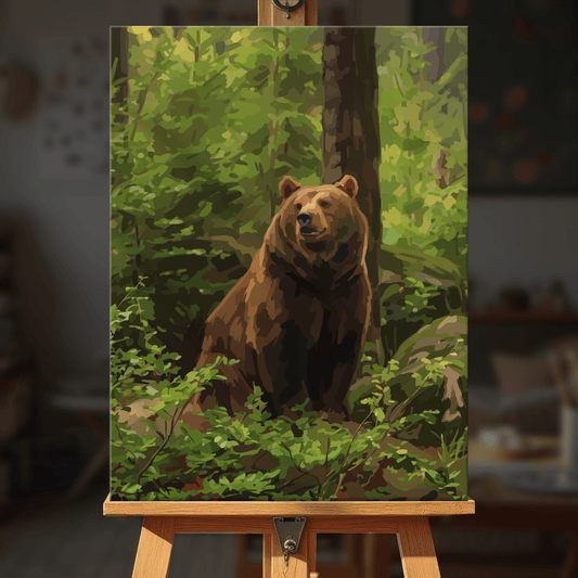 Paint by numbers - Forest Bear - MyArt
