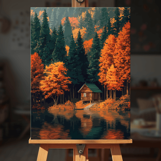 Paint by numbers - Forest Cabin - MyArt