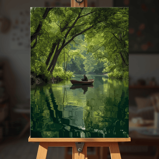 Paint by numbers - Forest Canoe - MyArt