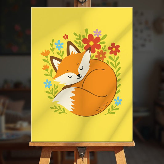 Paint by numbers - Fox Nap - MyArt
