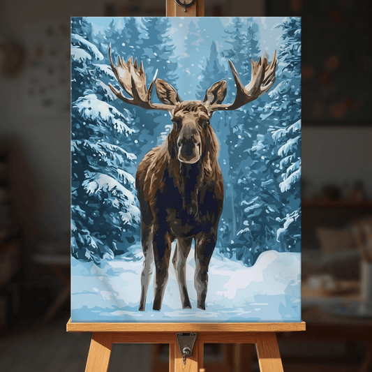 Paint by numbers - Frost Moose - MyArt