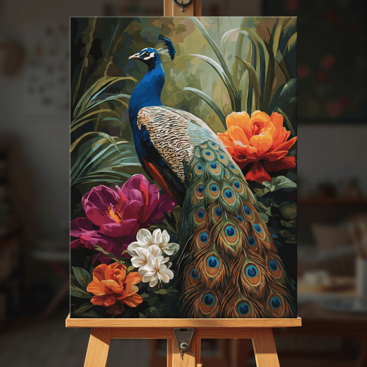 Paint by numbers - Garden Peacock - MyArt