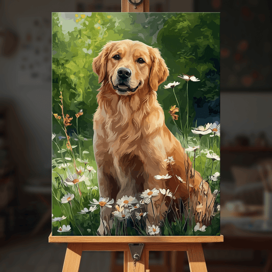 Paint by numbers - Gentle Retriever - MyArt