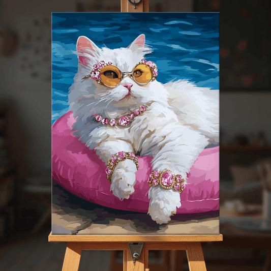 Paint by numbers - Glamorous Kitty - MyArt