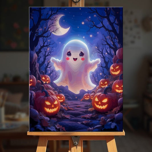 Paint by numbers - Glowing Ghost - MyArt