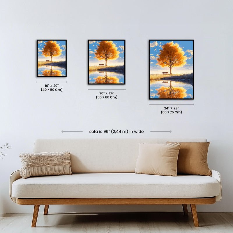 Paint by numbers - Golden Bench - MyArt