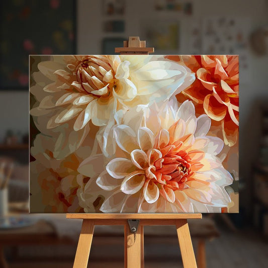 Paint by numbers - Golden Dahlias - MyArt