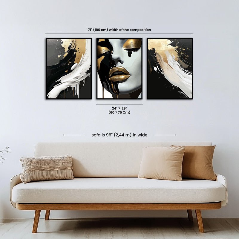 Paint by numbers - Golden Drip - MyArt