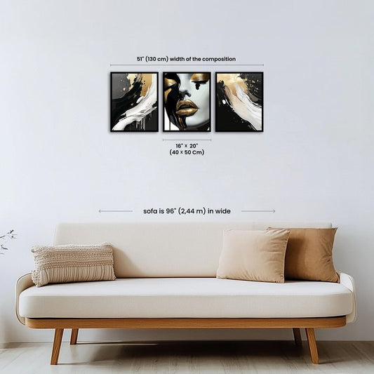 Paint by numbers - Golden Drip - MyArt