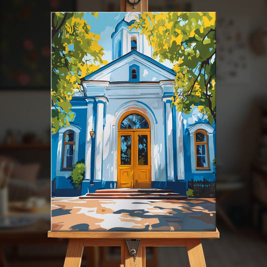 Paint by numbers - Golden Entrance - MyArt