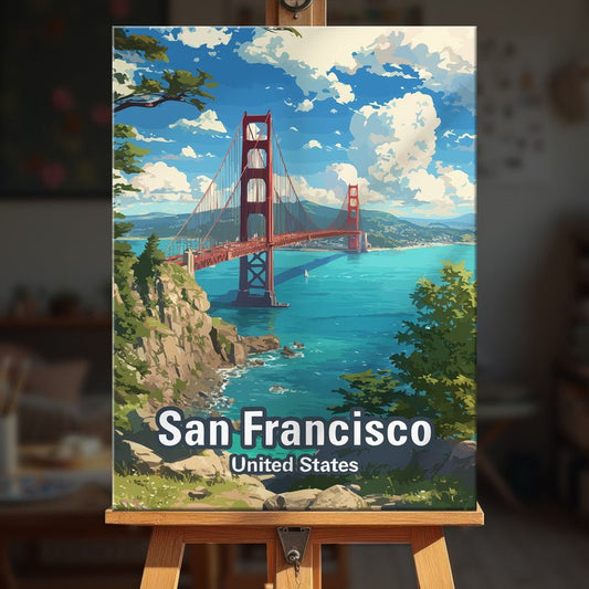 Paint by numbers - Golden Gate - MyArt
