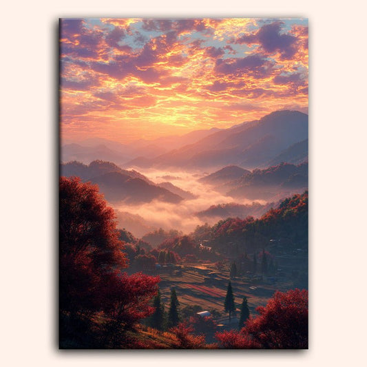 Paint by numbers - Golden Sky - MyArt