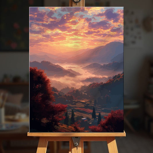 Paint by numbers - Golden Sky - MyArt