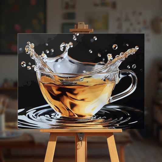 Paint by numbers - Golden Splash - MyArt