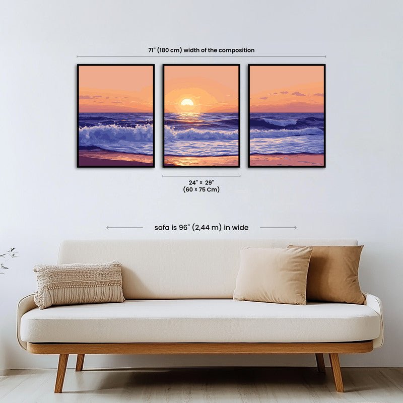 Paint by numbers - Golden Waves - MyArt