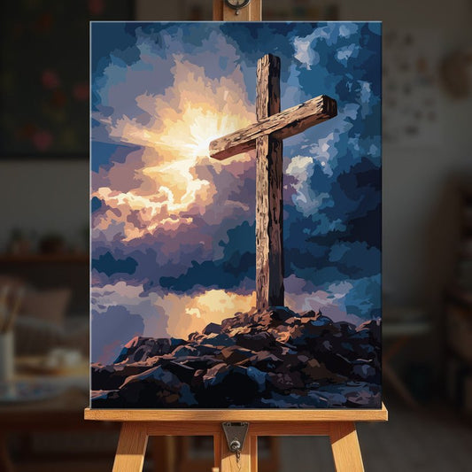 Paint by numbers - Golden Worship - MyArt