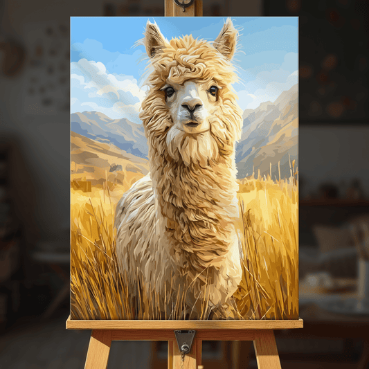 Paint by numbers - Golden Alpaca - MyArt