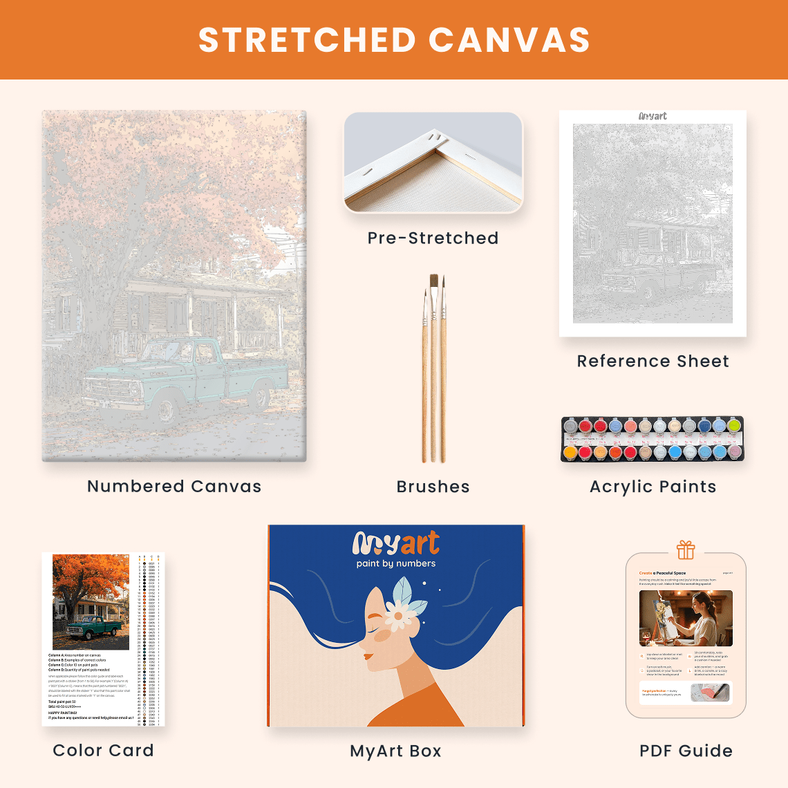 Paint by numbers - Golden Cottage - MyArt