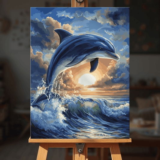Paint by numbers - Golden Dolphin - MyArt