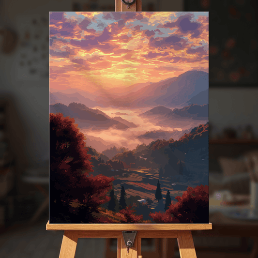 Paint by numbers - Golden Sky - MyArt