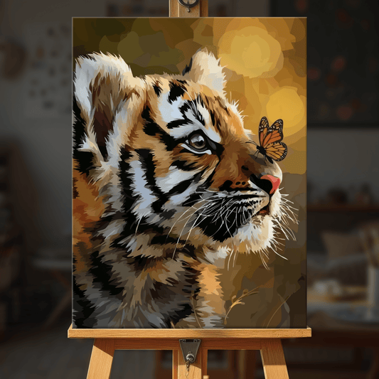 Paint by numbers - Golden Tiger - MyArt