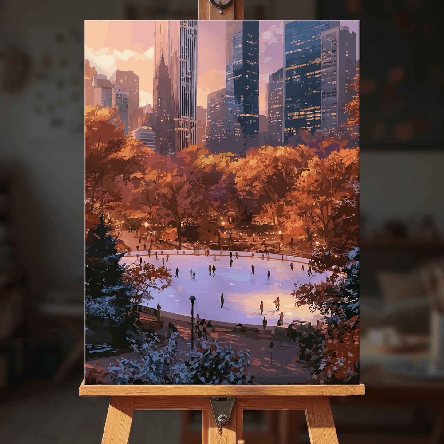 Paint by numbers - Golden Town - MyArt