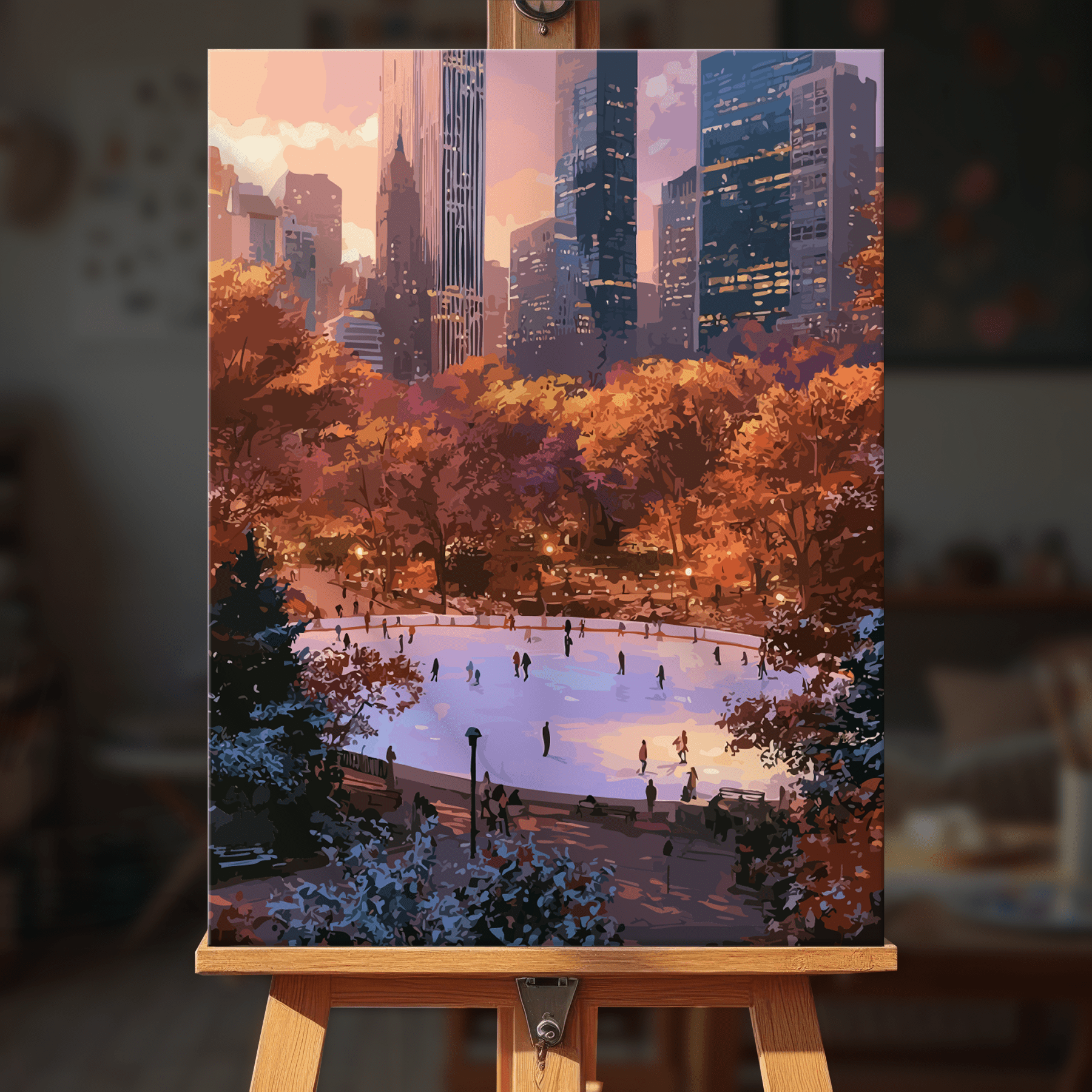 Paint by numbers - Golden Town - MyArt