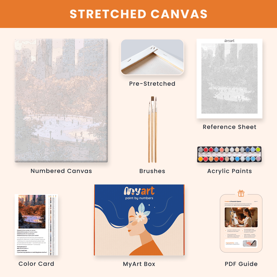 Paint by numbers - Golden Town - MyArt