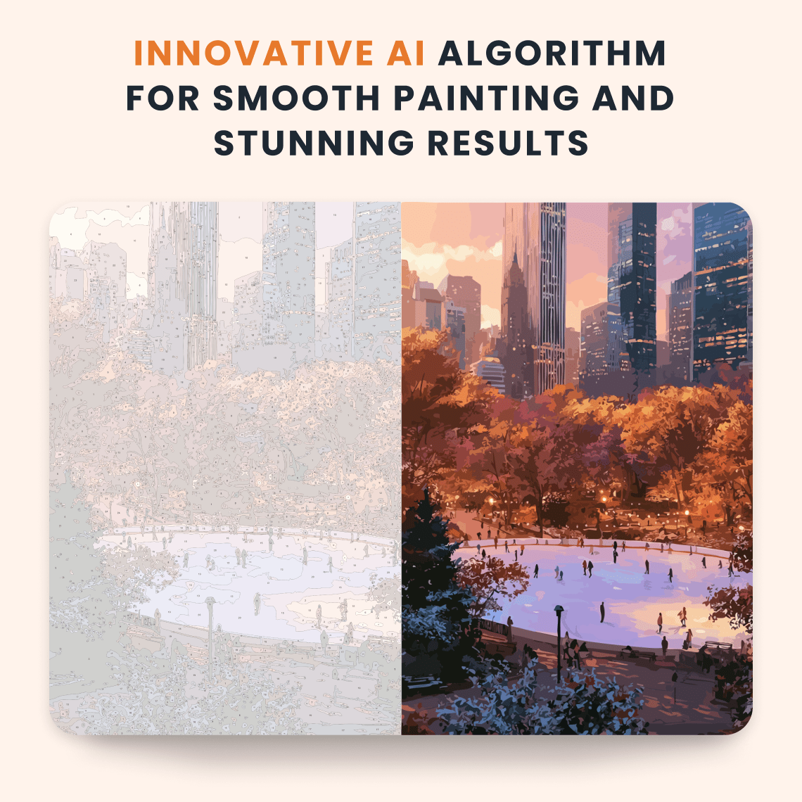 Paint by numbers - Golden Town - MyArt