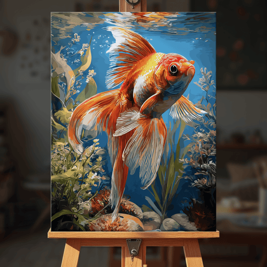 Paint by numbers - Graceful Goldfish - MyArt