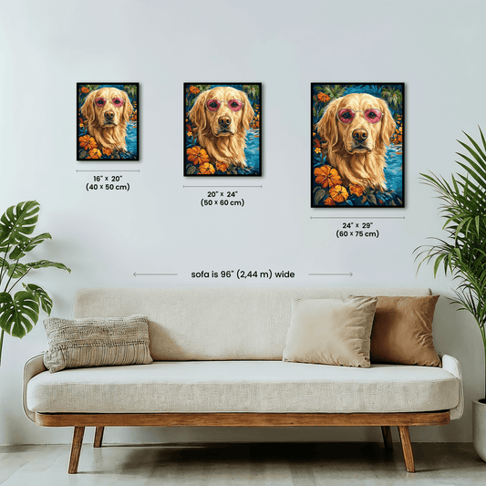 Paint by numbers - Groovy Retriever - MyArt