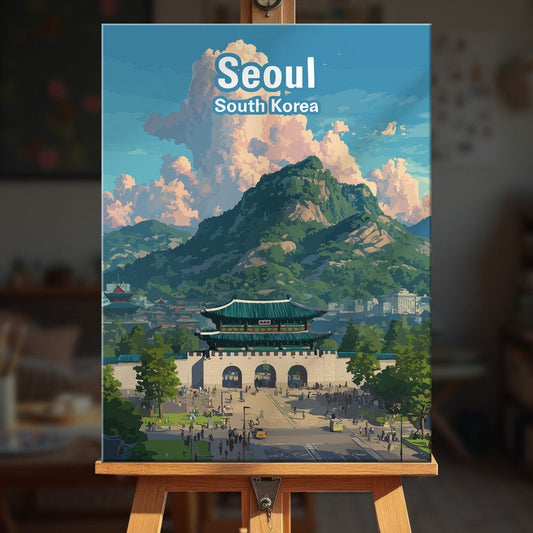 Paint by numbers - Gwanghwamun Gate - MyArt