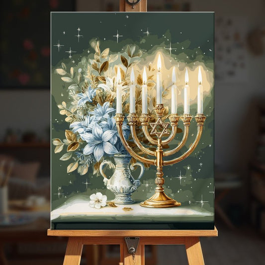 Paint by numbers - Hanukkah Glow - MyArt