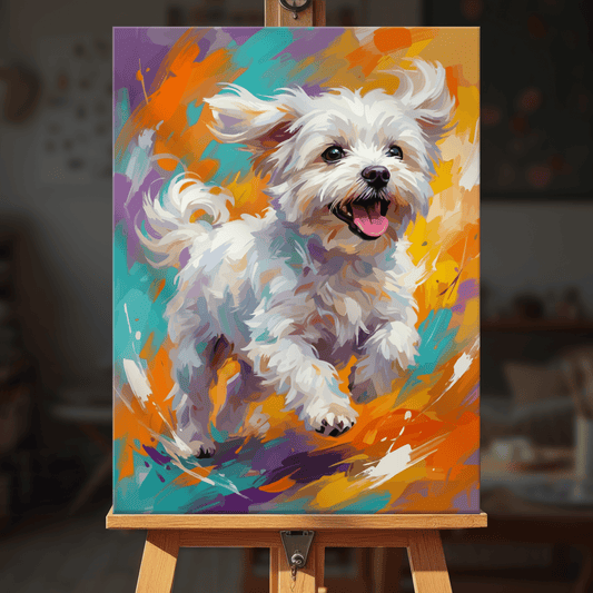 Paint by numbers - Happy Bichon - MyArt