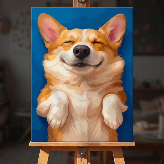 Paint by numbers - Happy Corgi - MyArt
