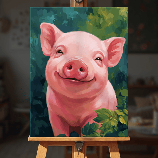 Paint by numbers - Happy Piglet - MyArt