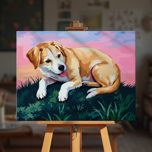 Paint by numbers - Happy Pup - MyArt