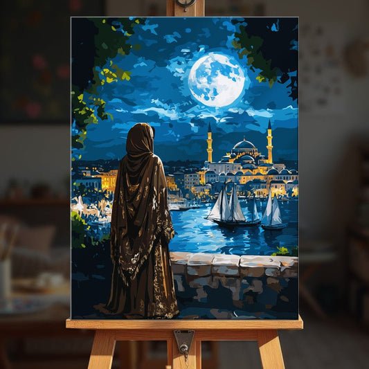 Paint by numbers - Harbor Moon - MyArt