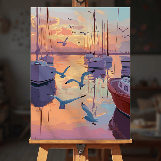 Paint by numbers - Harbor Wings - MyArt