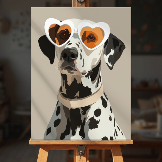 Paint by numbers - Heart Dalmatian - MyArt