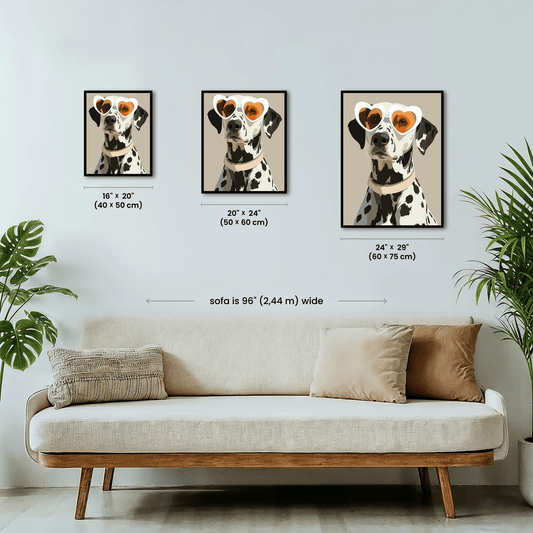 Paint by numbers - Heart Dalmatian - MyArt